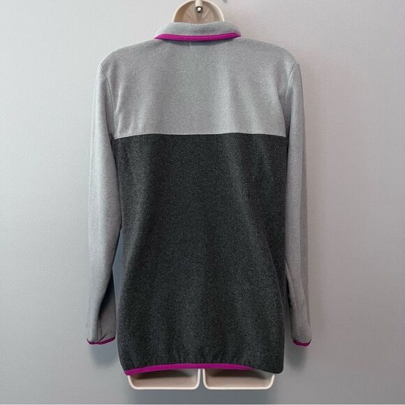 Columbia Gray/Purple Snap Pullover Sweatshirt Size M - Picture 4 of 6